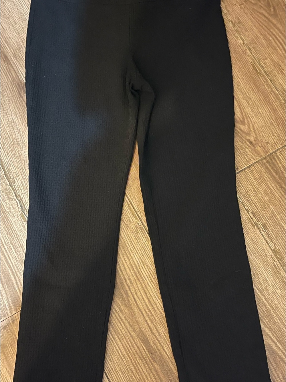 Hilary Radley Black Textured Pants